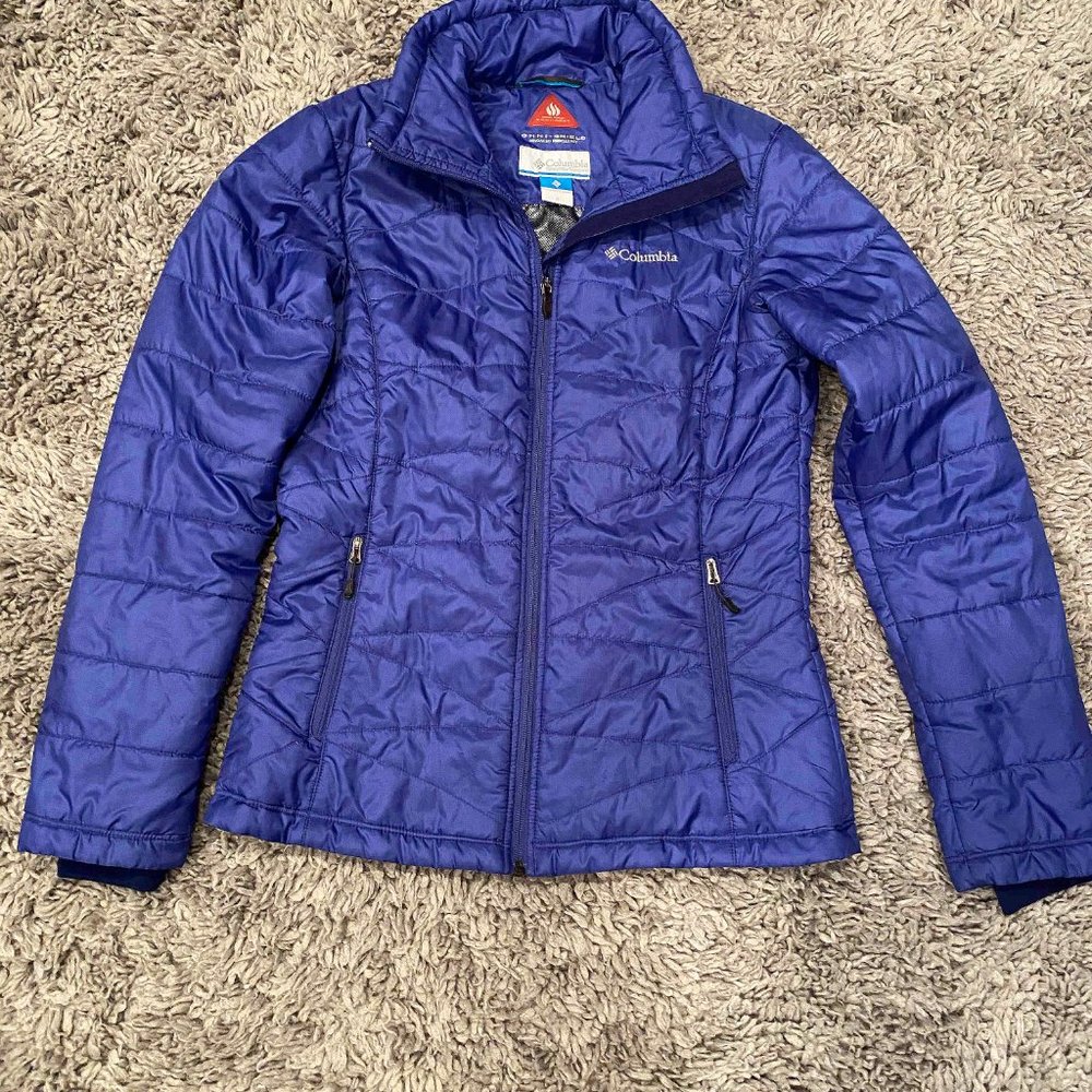 COLUMBIA Omni-Heat Purple Puffer Jacket, Size M